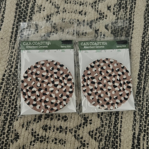 Animal Print Car Coaster, 2 Pack- NIP - Picture 6 of 6